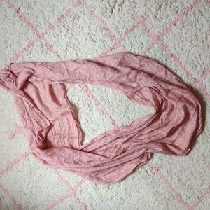 Pink gold infinity scarf